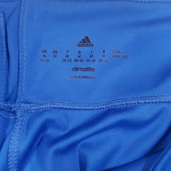 ADIDAS WOMEN'S TRICOT NAVY MEDIUM LEGGINGS LIKE NEW - Picture 4 of 6